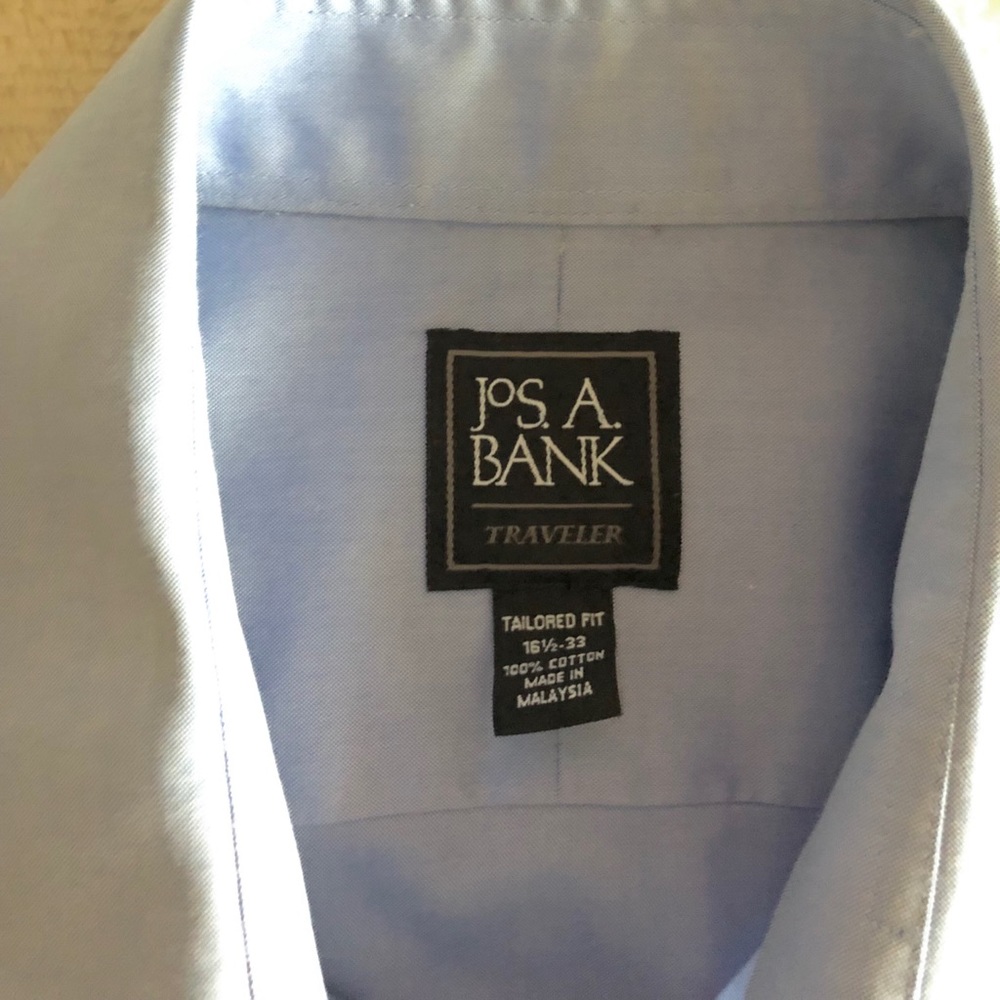 Jos A Banks blue long sleeve - Picture 2 of 2